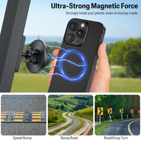 OMOTON Golf Cart Holder enables 360-degree rotation for flexible viewing.