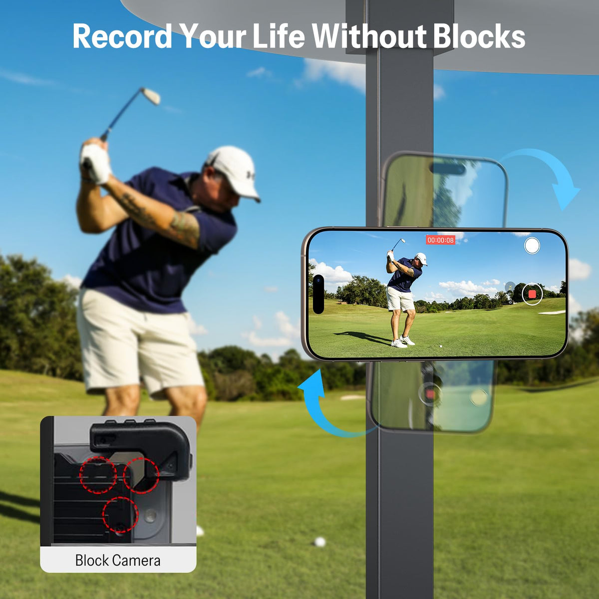 Durable aluminum alloy body adds lightweight strength on the course.