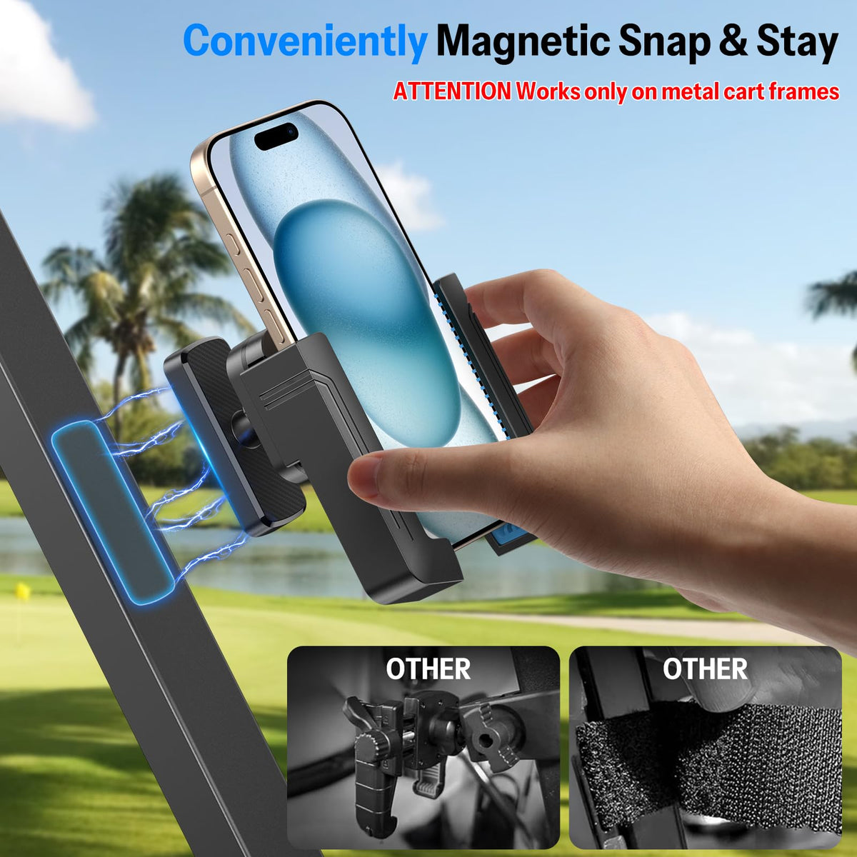 OMOTON safety lock demonstrates tool-free mounting