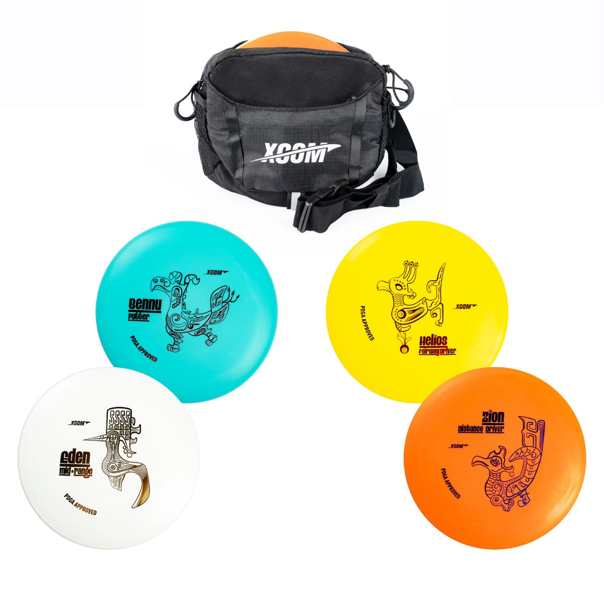 ONEATTACK four-disc starter set on grass for easy beginner outdoor practice