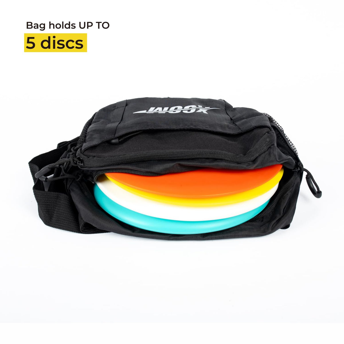 ONEATTACK disc golf starter bag adjustable strap for comfortable on‑and‑off during rounds.