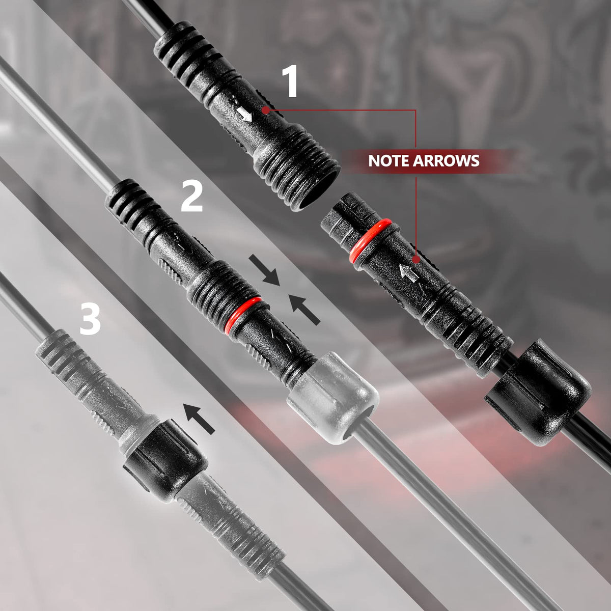 OPT7 Aura Pro easy-install kit with brackets keeps bars secure.