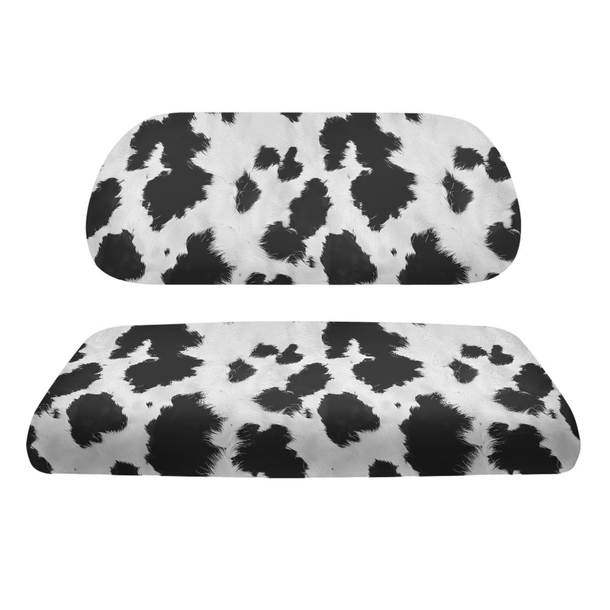Oramclsy cow-pattern rear seat cover guards back seats from dirt and pet fur