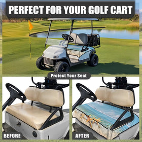 Oramclsy cow pattern seat cover offers durable protection for leather seats.