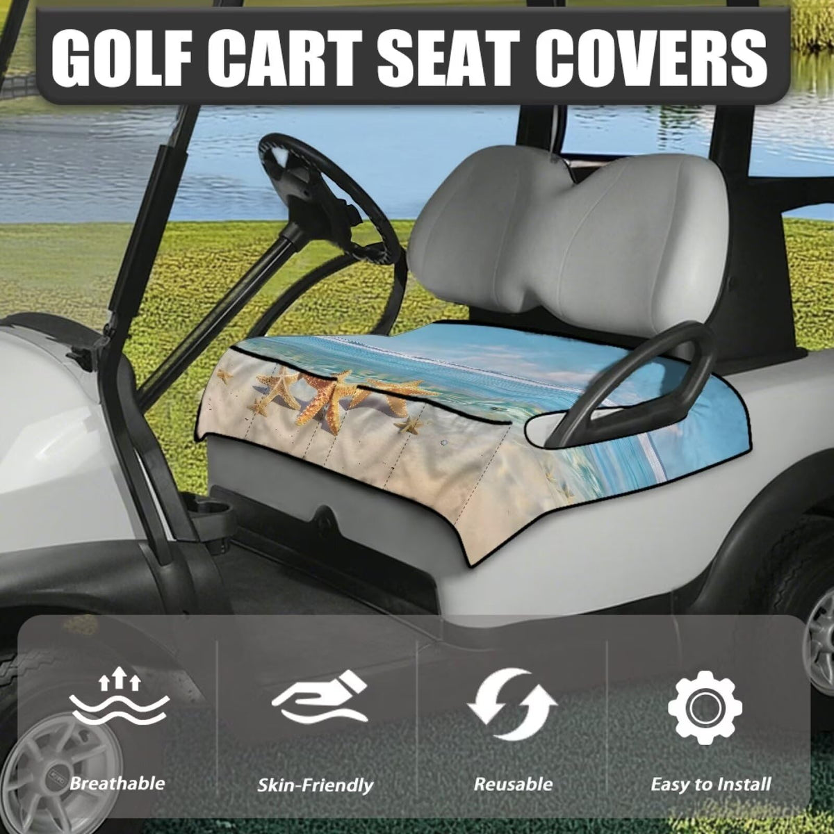 Oramclsy dog paws seat cover brings fun design and practical storage.