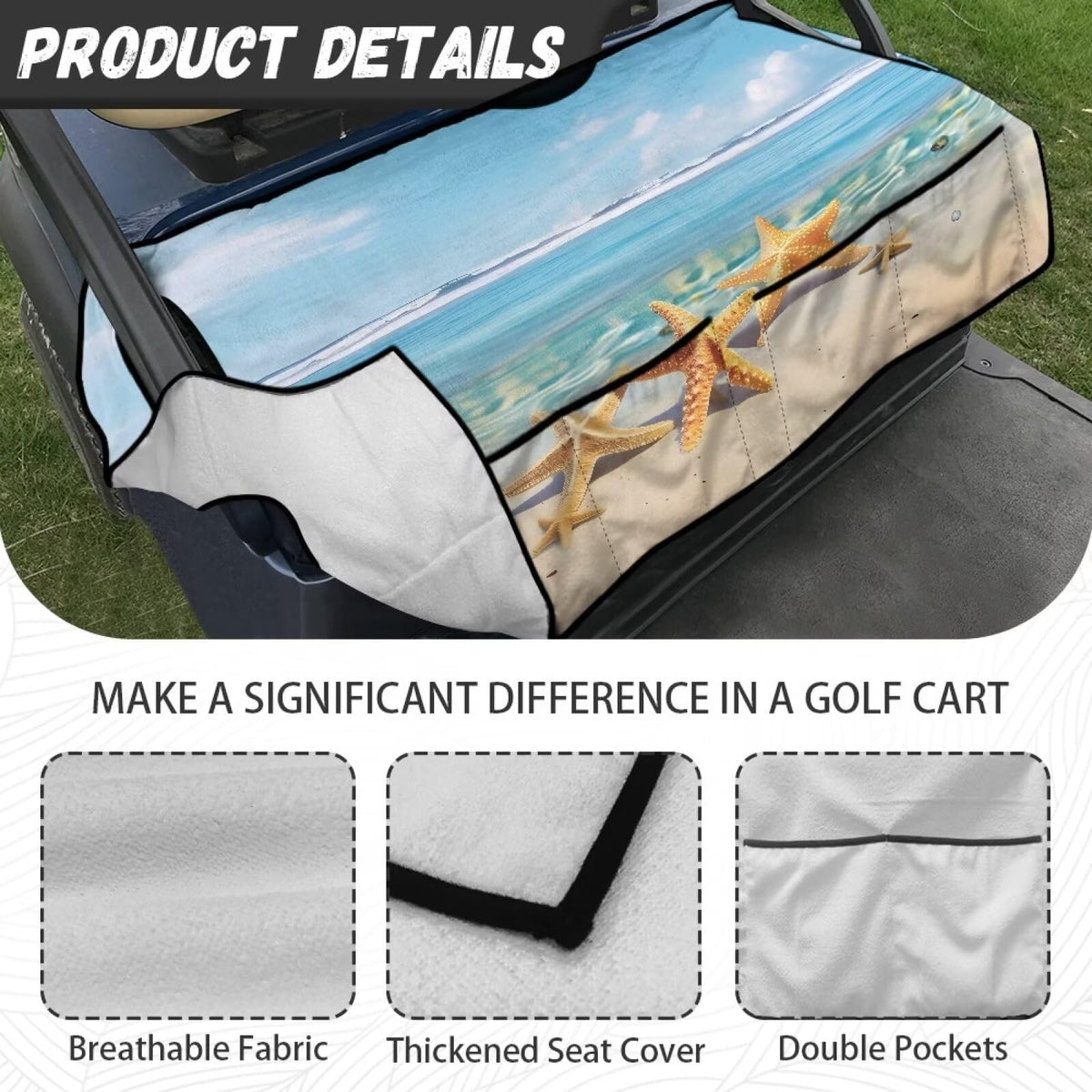 Oramclsy golf cart blanket towel doubles as a handy cover and towel.