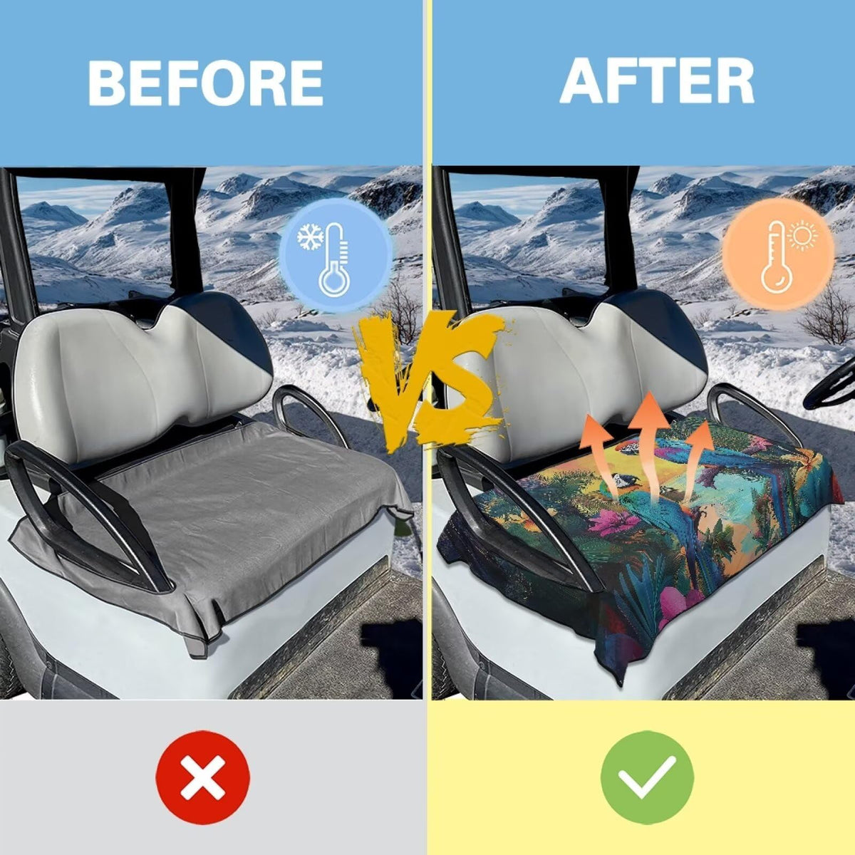 Oramclsy microfiber seat protector keeps you dry and comfortable