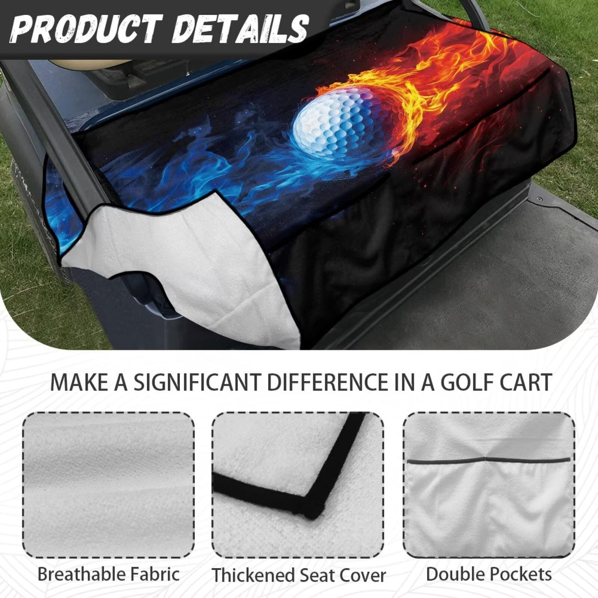 Four pockets organize essentials like phone and water bottle.