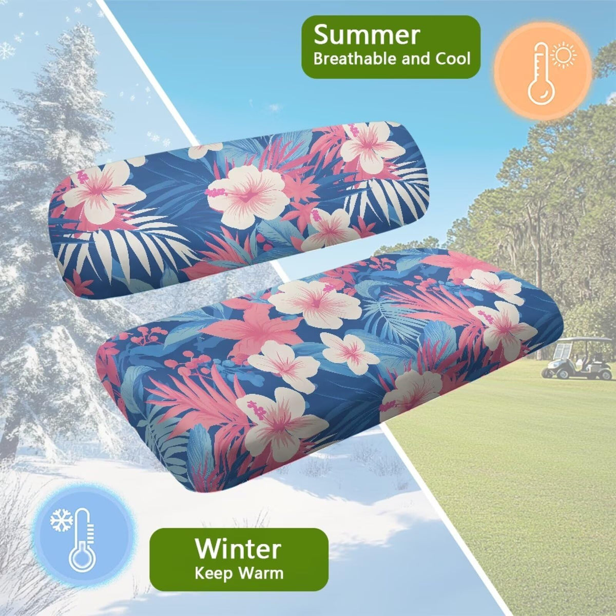 Oramclsy Tropical Flower easy install and wash for busy owners