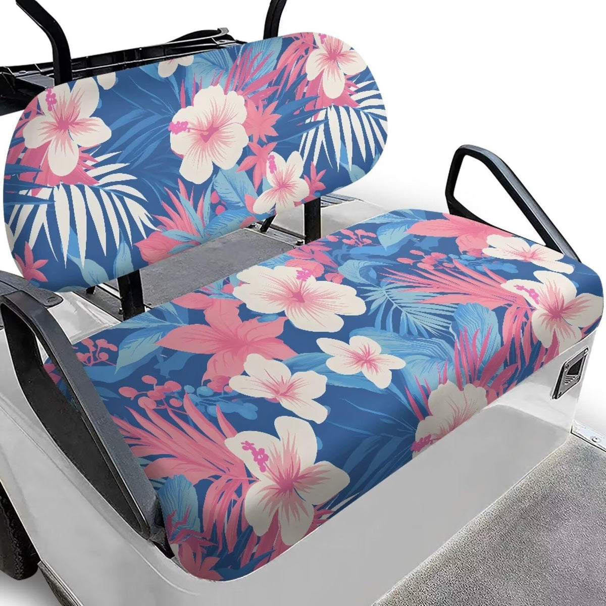 Oramclsy Tropical Flower elastic fit keeps covers snug on most carts