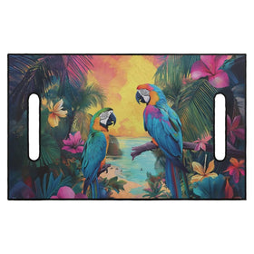 Oramclsy tropical flower seat cover guards against wear with a vibrant pattern