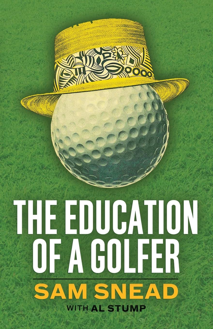 Orchard Innovations The Education of a Golfer book cover, timeless golf lore for enthusiasts
