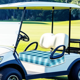 ORIGACH blue plaid design adds a simple, stylish touch for your cart.