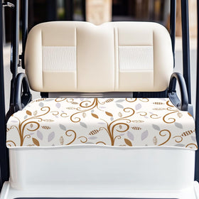 ORIGACH botanical vines seat-cover universal-fit close-up in soft microfiber for cooling comfort.