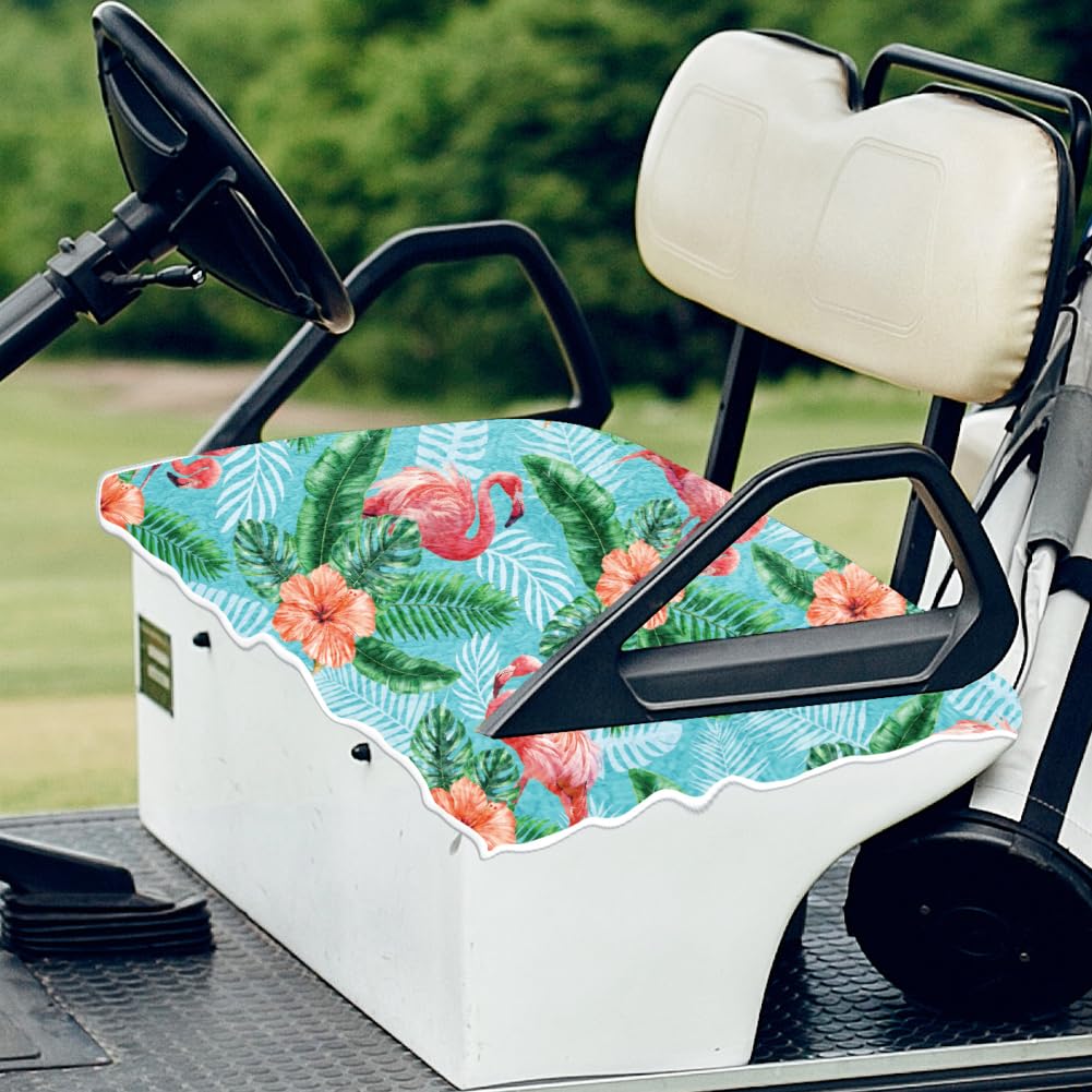ORIGACH golf cart interior cooling blanket demonstrates a comfortable ride in hot weather.