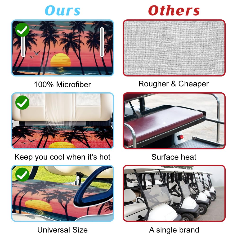 ORIGACH coconut trees at sunset pattern makes a stylish gift for golfers