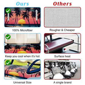 ORIGACH coconut trees at sunset pattern makes a stylish gift for golfers