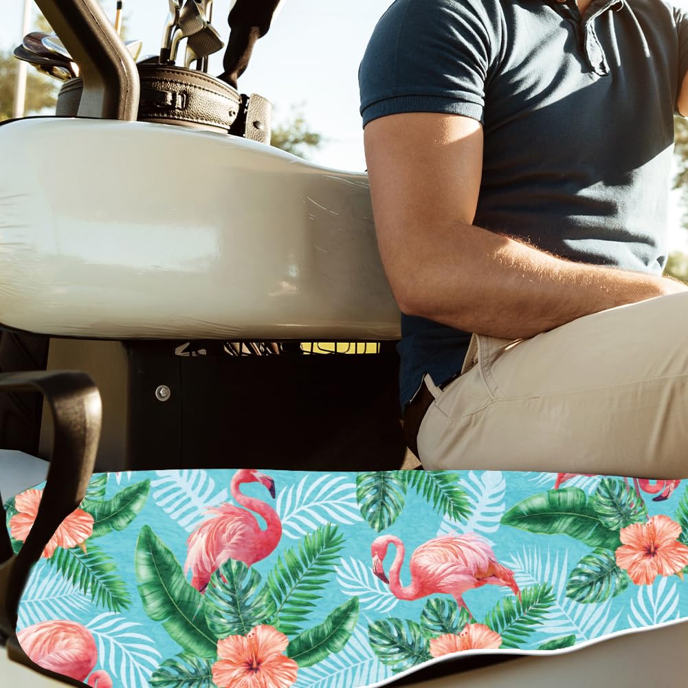 ORIGACH microfiber softness demonstrates easy install on dual-armrest seats.