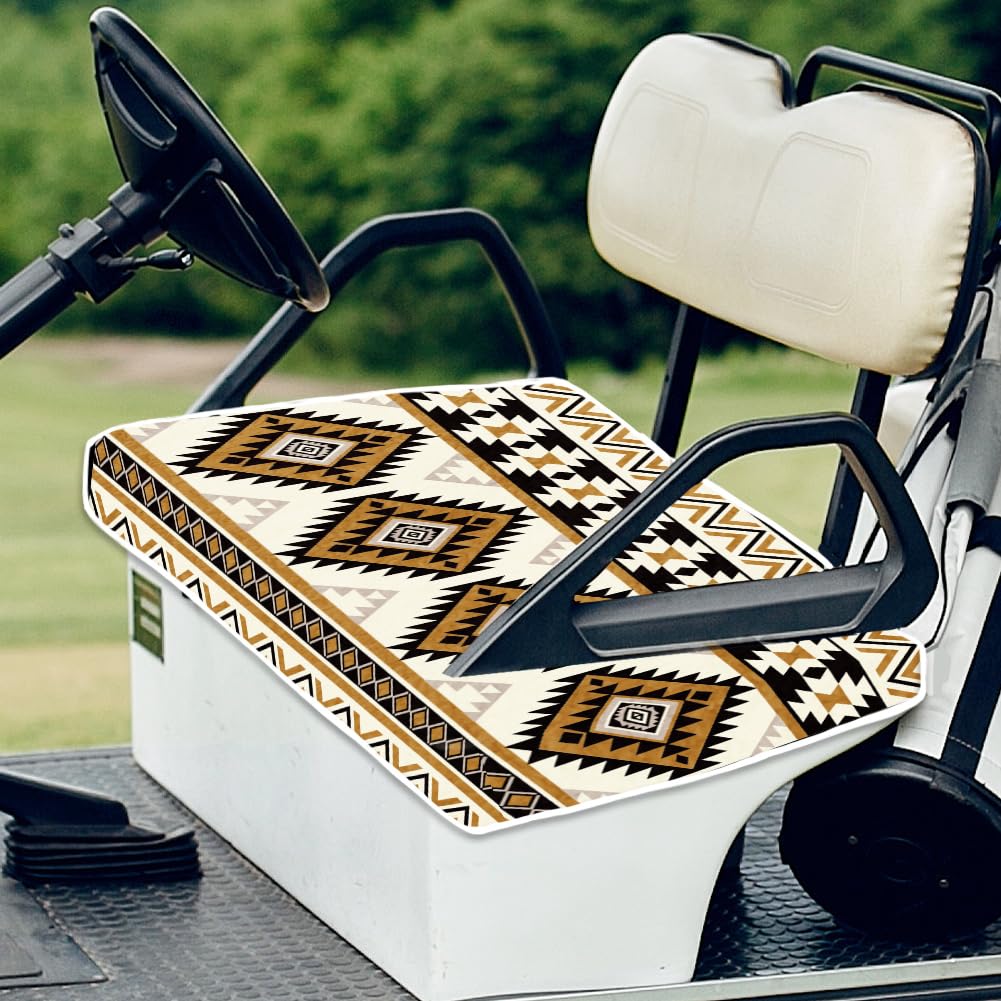 ORIGACH easy-install golf cart seat cover fits most two-seat carts.