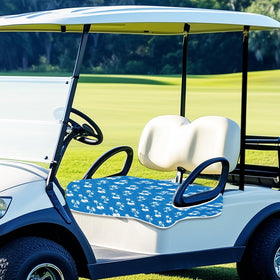 Easy-install ORIGACH golf cart cover over armrests for a snug look