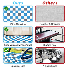 ORIGACH easy-install seat cover with armrest holes.