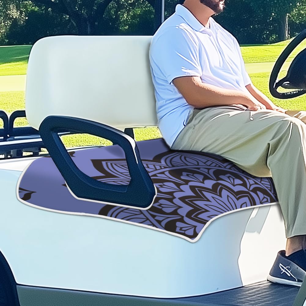 ORIGACH EZGO Club Car compatible seat cover installation view