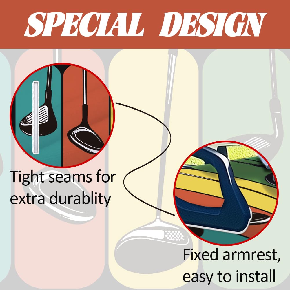 ORIGACH EZGO/Club Car seat cover fit keeps seats secure and tidy.