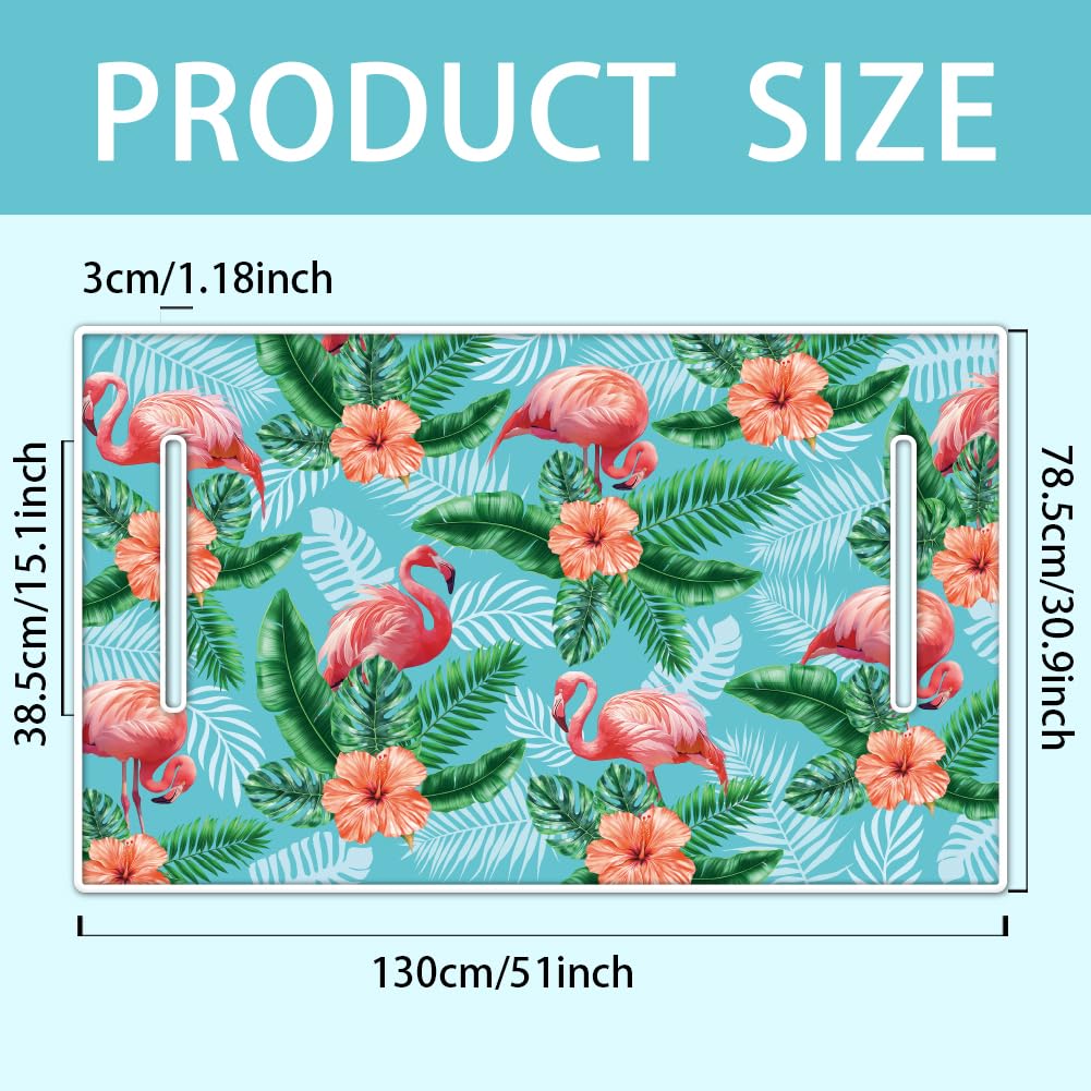 Close-up of ORIGACH Flamingos design with vibrant colors for course-ready style.