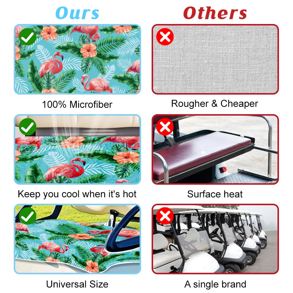 ORIGACH flamingos leaves flowers pattern adds visual appeal on the seat cover.