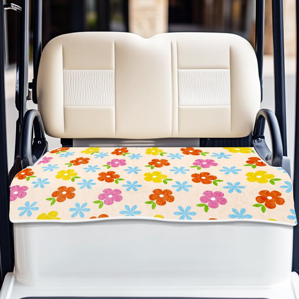 ORIGACH flower-pattern golf cart seat cover adds style and protection