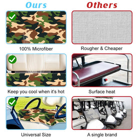 Gift-ready ORIGACH seat cover set for golfers and carts.