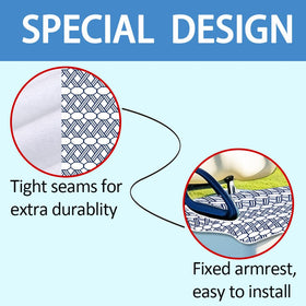 ORIGACH breathable microfiber seat cover keeps seats cool and comfortable.