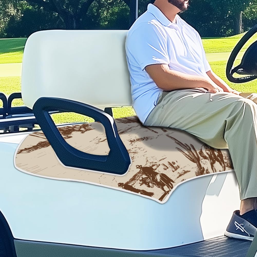 ORIGACH golf cart seat cover with easy install over armrests