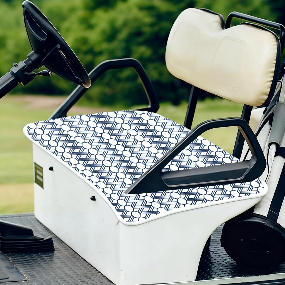 ORIGACH easy-installation cover fits most 2-seat golf carts with armrests.