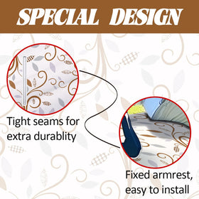 ORIGACH golf-cart-seat-cover easy-install design fits over armrests.