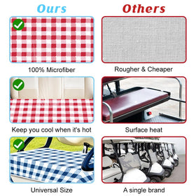 ORIGACH seat cover keeps seats cool and dry in warm months.