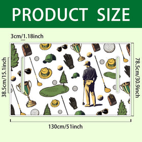 ORIGACH Golf Elements colorful golf-pattern design adds vibrant style to your cart
