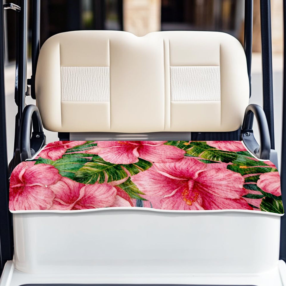 ORIGACH hibiscus pattern seat cover adds tropical style and seat protection