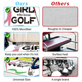 ORIGACH Just A Girl Who Loves Golf pattern on seat cover