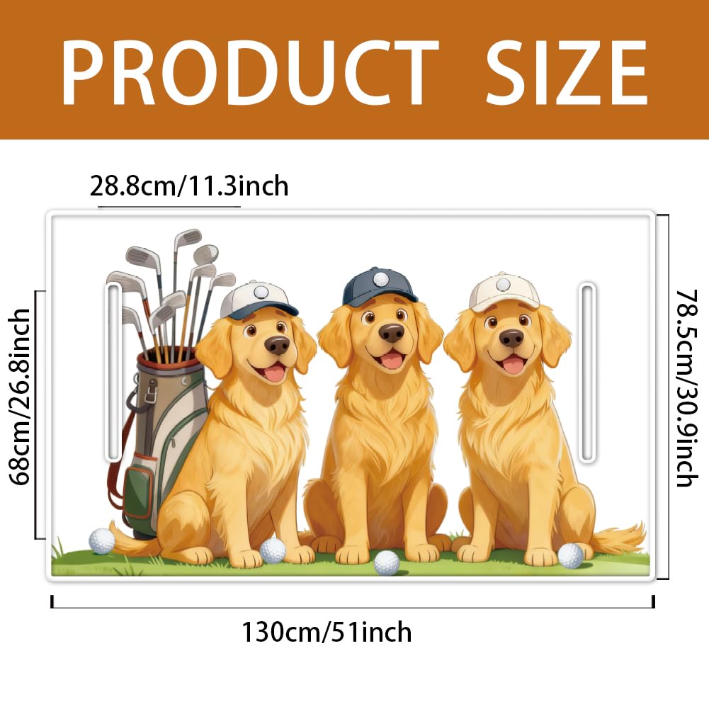 ORIGACH seat cover with dogs playing golf pattern adds playful style