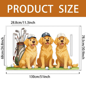 ORIGACH seat cover with dogs playing golf pattern adds playful style
