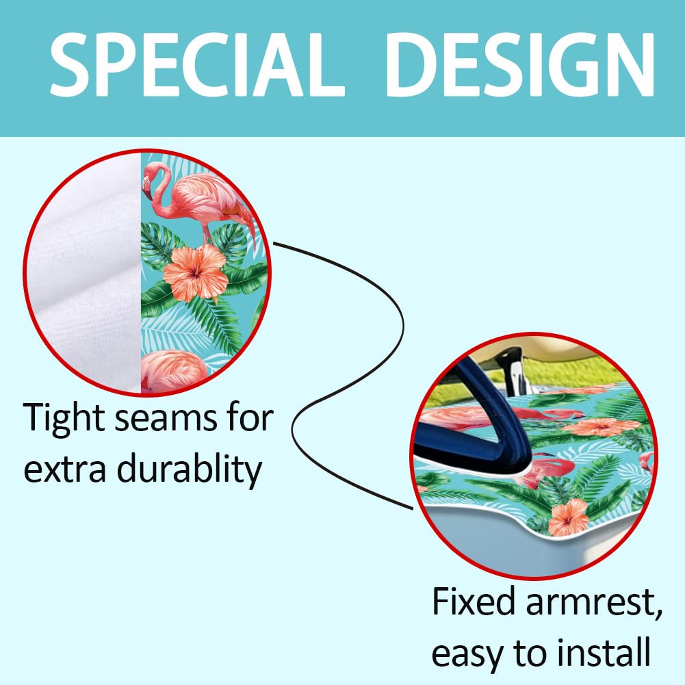 ORIGACH Flamingos microfiber fabric shows plush, durable material for everyday use.