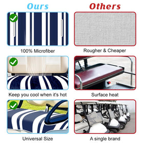 ORIGACH striped design seat cover, a practical gift for golf enthusiasts