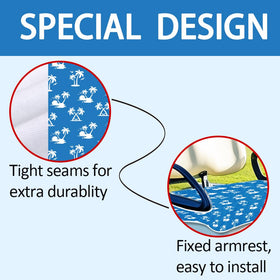 ORIGACH universal-fit seat cover on a double golf cart seat