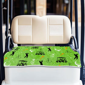 ORIGACH universal golf cart seat cover in rose red protects seats and enhances summer comfort