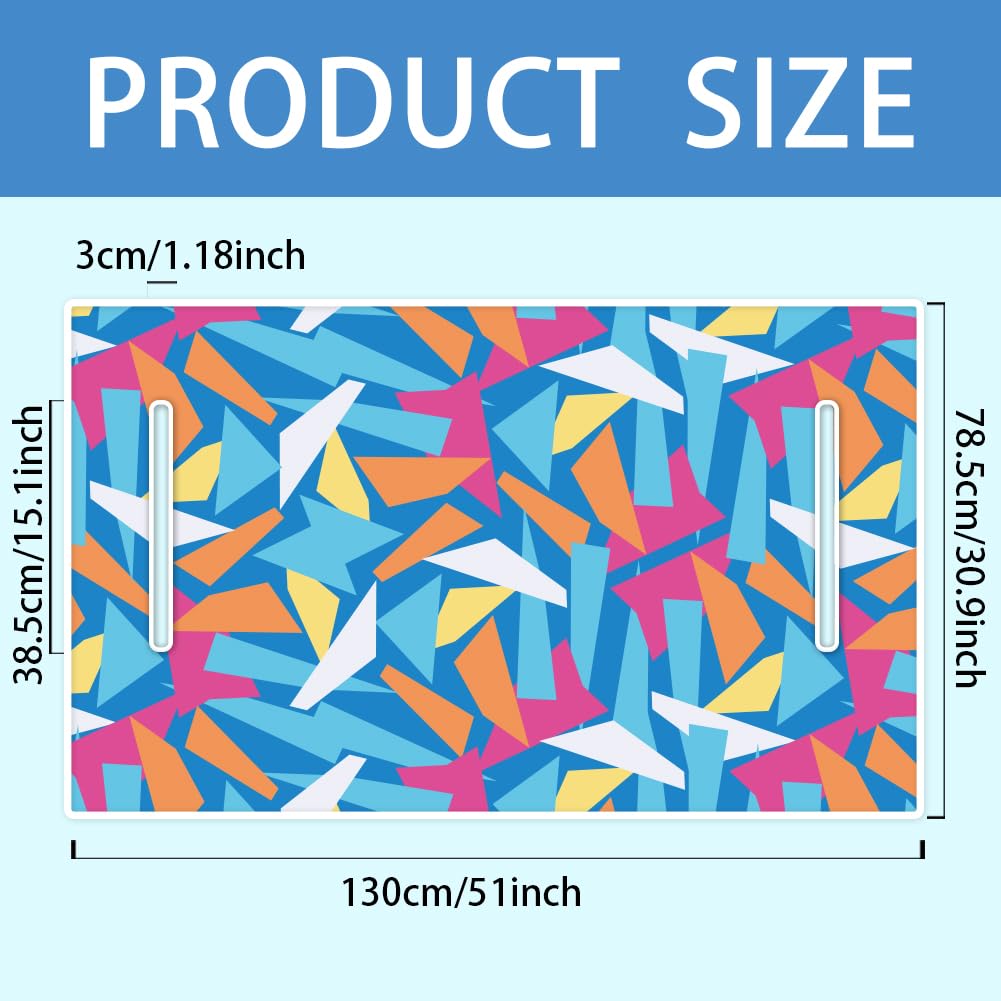 ORIGACH seat cover with block pattern – side view highlights easy slip‑on installation