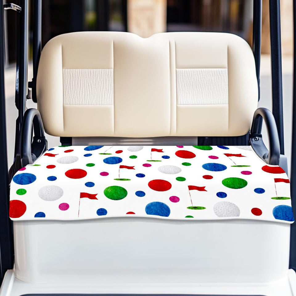 Origach universal golf cart seat covers in colorful pattern keep seats stylish and cooler.