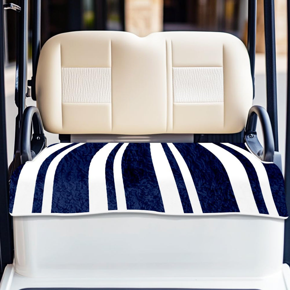 ORIGACH universal golf cart seat covers with stripe pattern for cooler, comfortable seating