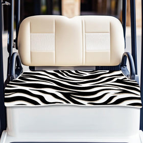 ORIGACH universal golf cart seat covers in zebra pattern keep seats cool on hot days