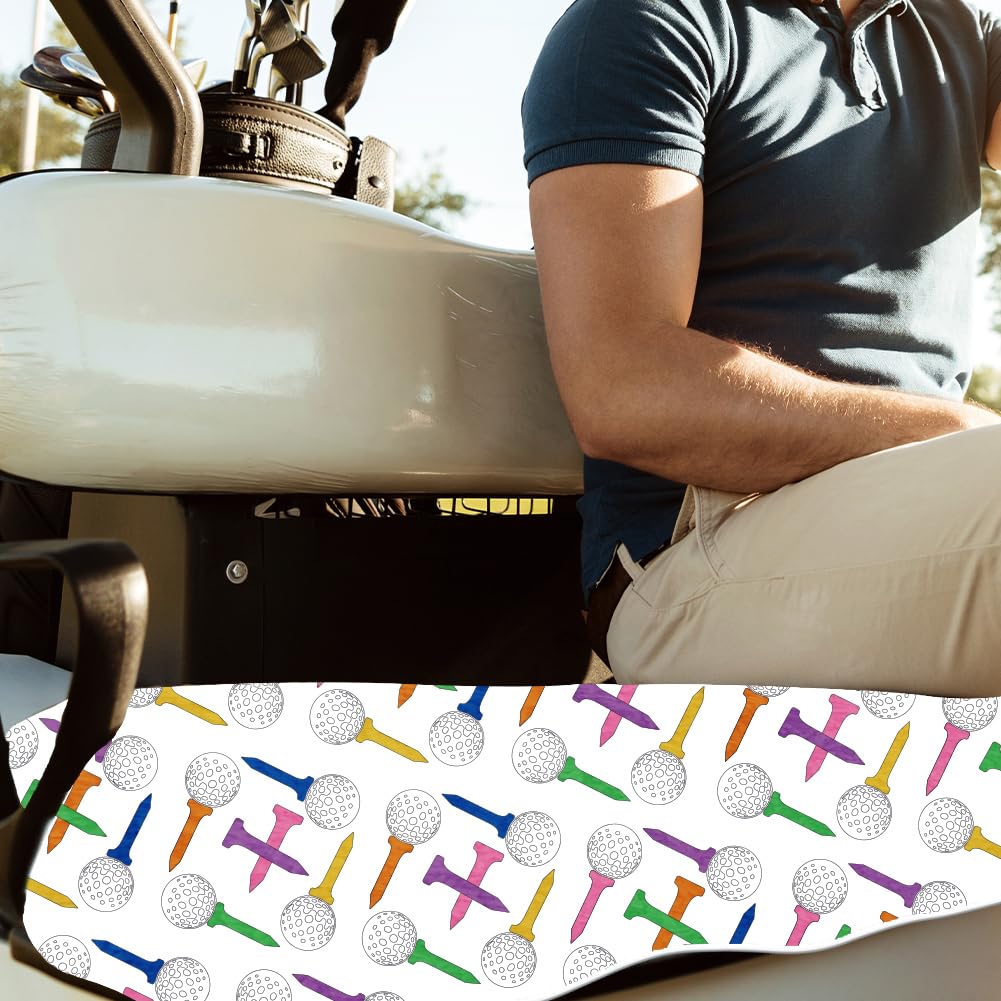 Vibrant tee-and-ball design boosts cart personality on the course